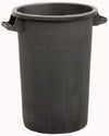 BIDONI NERI PER USO AGRICOLO NO COPERCHIO lt.120 ø cm.53 cm.78 H FER 267199