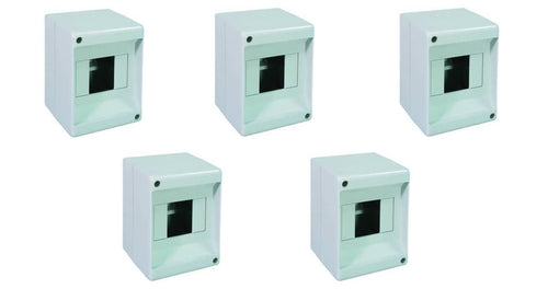 SUPPORTO DA ESTERNO SENZA SPORTELLO mm.100x135x90 per 2/4 moduli - 8w PEZZI 5