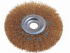 SPAZZOLE A DISCO CIRCOLARE CON FORO - ø mm.150 foro mm.16/20/32 PG FER-70812