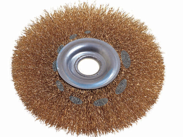 SPAZZOLE A DISCO CIRCOLARE CON FORO - ø mm.150 foro mm.16/20/32 PG FER-70812