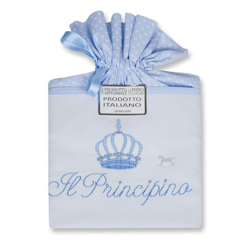 Sacco Nascita Neonato in Puro Cotone Il Principino