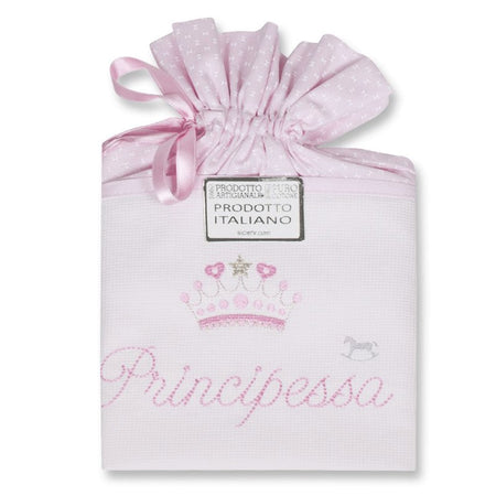 Sacco Nascita Neonata in Puro Cotone Principessa