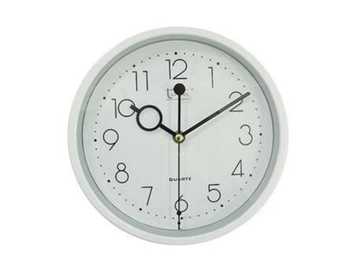 OROLOGIO MURO WHITE 23 CM. Cornice plastica bianca FER 319836