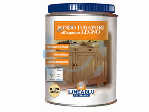 FONDO TURAPORI ALL'ACQUA PER LEGNO HU 3050 trasparente ml.750 - FER 58179