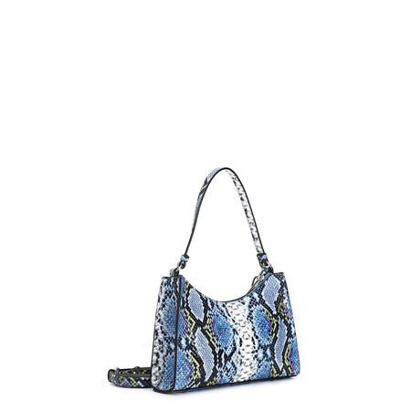 BORSA A SPALLA EFFETTO PITONE CON CATENA