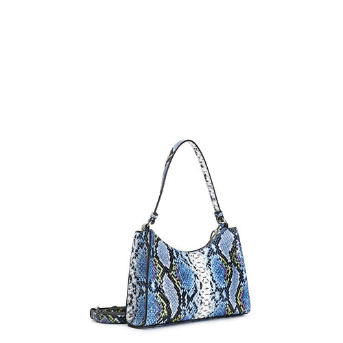 BORSA A SPALLA EFFETTO PITONE CON CATENA