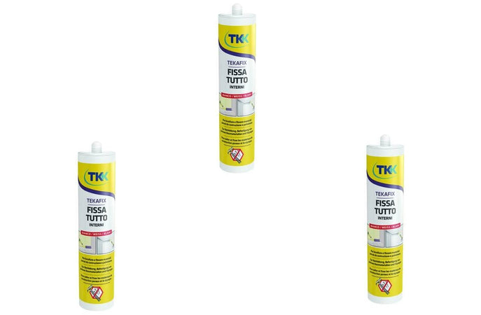 ADESIVO DI MONTAGGIO PER INTERNI TEKAFIX BT ml.300 bianco -PER 3 PZ FER 290791