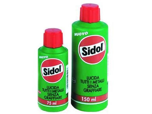 SIDOL - ml.150 lucida da acciaio, rame, ottone, cromo, argento PEZZI 6