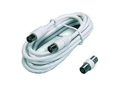 PROLUNGA TV CON CAVO MT.5 SPINA MASCHIO-FEMMINA + ADATTATORE MASCHIO FER 232609