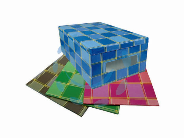 SCATOLA GUARDAROBA SISTEMINA cm.42x50x31h. N°5 COLORI MISTI PZ 2 FER 176163