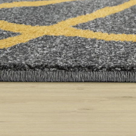 Tappeto di Design a Pelo Corto Yellow Modern Varie Misure