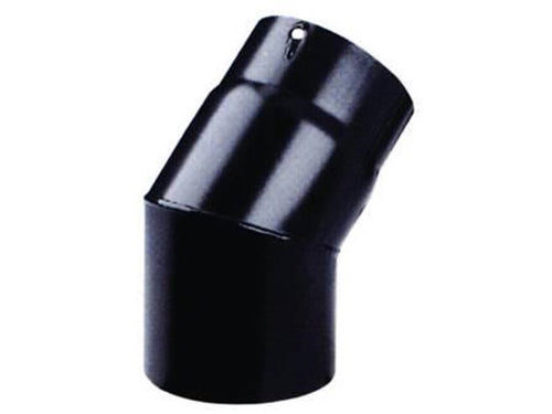 GOMITO STUFA A LEGNA A 45° NERO OPACO PESANTE MM.1,2 ø cm.15 FERR 95532