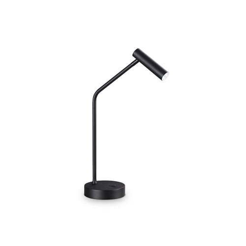 Lampada Da Tavolo Contemporanea Easy Metallo Nero Led Integrato 3,5W 3000K Ip20