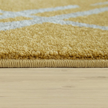 Tappeto di Design Rombi Gialli Varie Misure