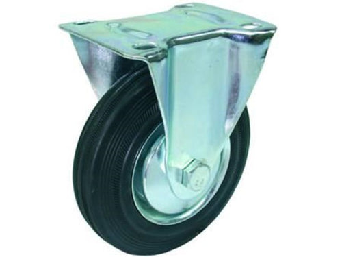 RUOTE INDUSTRIALI FISSE CON PIASTRA ø MM 85 PIASTRA MM 100X80 - FER-154758