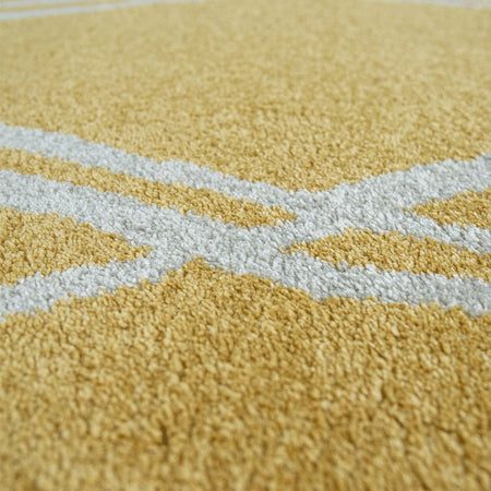 Tappeto di Design Rombi Gialli Varie Misure