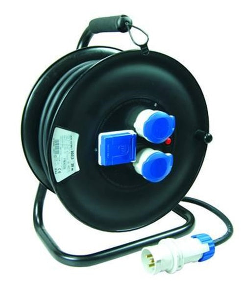 AVVOLGICAVO ELETTRICO DA CANTIERE UNIVERSALE 3 PRESE MT.30 FER-94214