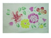 TAPPETINO ANTISCIVOLO RETTANGOLARE FANTASIA FIORI - cm.80x50 FER 66785