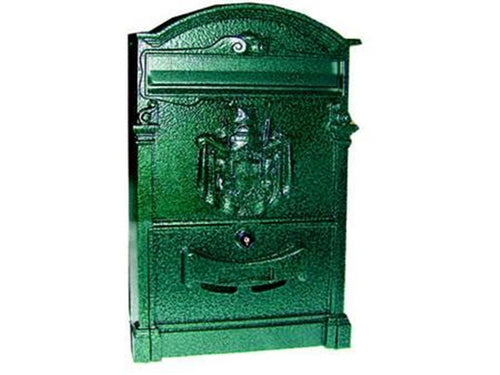 CASSETTA POSTALE IN ALLUMINIO PER ESTERNI RESIDENCE VERDE - cm.25x9x41h