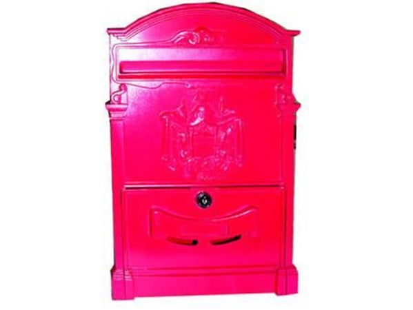 CASSETTA POSTALE IN ALLUMINIO PER ESTERNI RESIDENCE ROSSA - cm.25x9x41h.