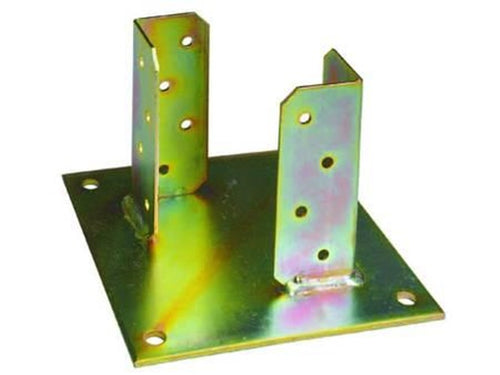 SUPPORTO A PAVIMENTO CON PIASTRA PER TRAVE p/trave da mm.90x90x130h - FER-230148