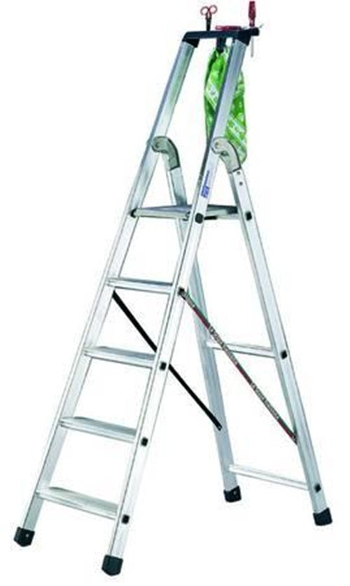 SCALA IN ALLUMINIO QUADRA EN131 8 gradini cm59x11,5x242,5 FER-378130