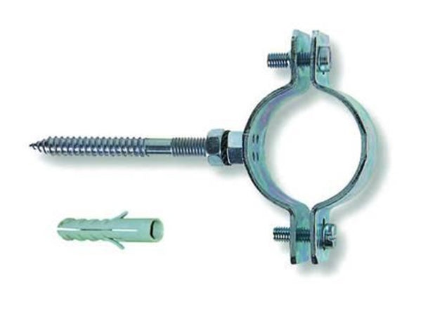 10 PZI COLLARI PESANTI ACCIAIO ZINCATO TUBI - 3/8" p/tubi ø mm.15/19-FER 203029