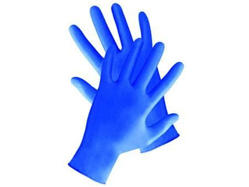 GUANTI NITRILE BLU COBALTO - tg.L misura 9 in conf. da 100pz. FER 389693