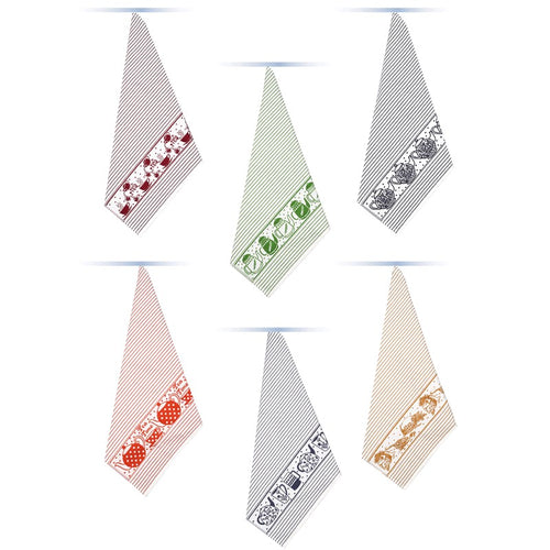 Set 6 pz Strofinacci in Cotone Vingi Maison