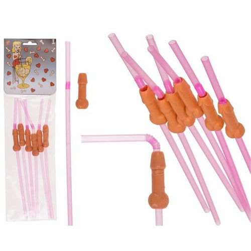 Cannucce sexy party idea regalo addio al nubilato 6pz