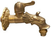 RUBINETTO ARTISTICO IN OTTONE A LEVA ORO ANTICATO attacco M 1/2' - FER 164399
