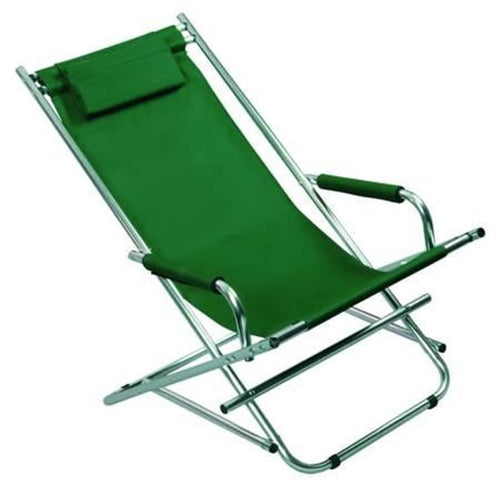 SDRAIO IN ALLUMINIO VERDE - cm.54x97x77h. tubolare ø cm.2,2 FER 104876