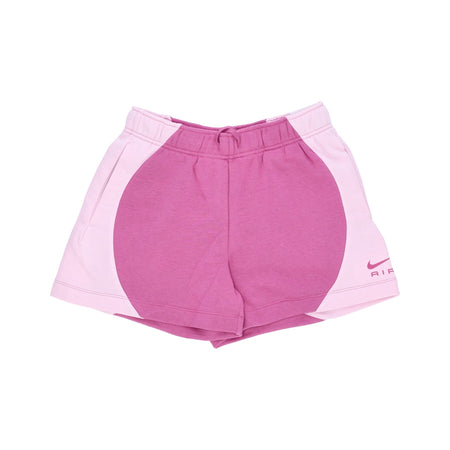 Nike Pantalone Corto Tuta Felpato Donna Sportswear Air Mid-rise Fleece Short Cosmic Fuchsia/pink Foam/cosmic Fuchsia da donna