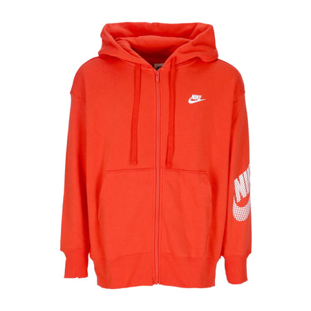 Nike Felpa Cappuccio Zip Donna Sportswear Dnc Fleece Full-zip Hoodie Picante Red da donna