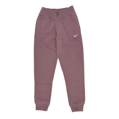 Nike Pantalone Tuta Felpato Donna Sportswear High-waisted Fleece Joggers Plum Eclipse/white da donna