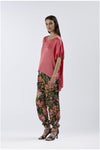 BLUSA OVERSIZE CON SCOLLO A V