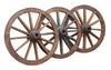 Biscottini RUOTA CARRO ANTICA L117XPR36XH117 CM RESTAURATA molto robusta perfettamente