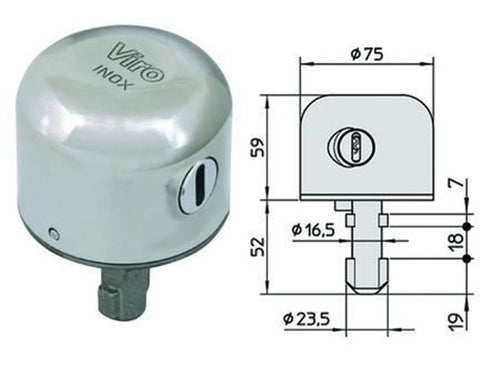 LUCCHETTO BLOCCASERRANDA CUFFIA IN ACCIAIO INOX 4221.500 FER 410892