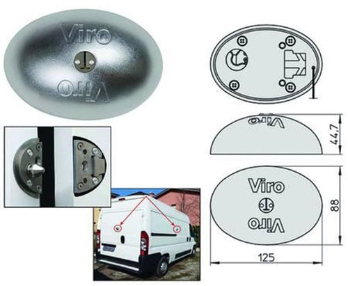 LUCCHETTO VAN LOCK PER CAMION E FURGONI IN ACCIAIO INOX 4222- FERR 411028