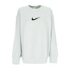 Nike Felpa Girocollo Donna Sportswear Oversized Fleece Crewneck Light Silver/black da donna