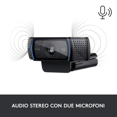 LOGITECH WEBCAM PRO C920 USB FULL HD AUTOFOCUS E MICROFONO