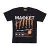 MARKET Maglietta Uomo Jump Shot Tee White da uomo