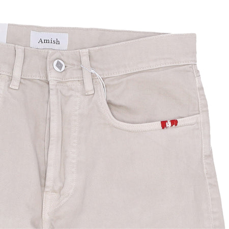 AMISH Jeans Uomo Jeremiah Bull Sw Ecru da uomo