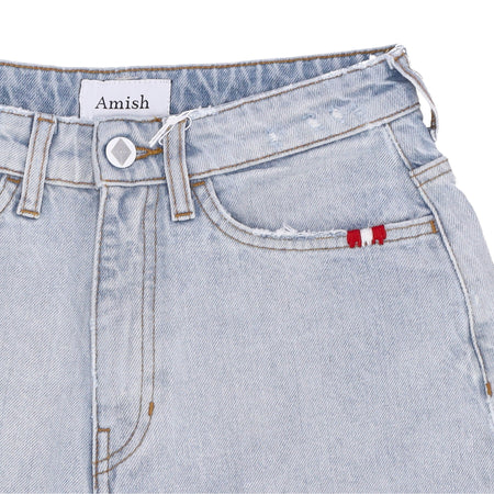 AMISH Jeans Corto Donna Short Ivy Denim Sun Bleach da donna