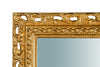 Biscottini SPECCHIERA DA PARETE IN LEGNO FINITURA FOGLIA ORO ANTICATO L70XPR5XH90 cm Made in Italy