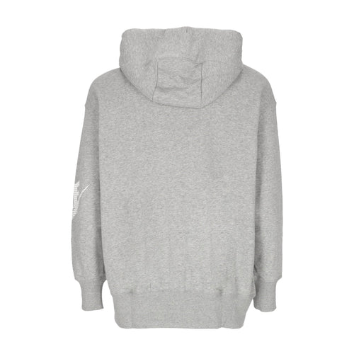 Nike Felpa Cappuccio Zip Donna Sportswear Dnc Fleece Full-zip Hoodie Dk Grey Heather da donna