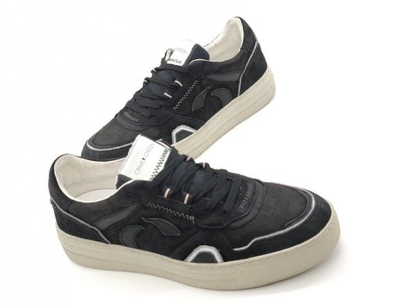 CRIME LONDON Sneakers uomo Low Top Off Court nero opaco