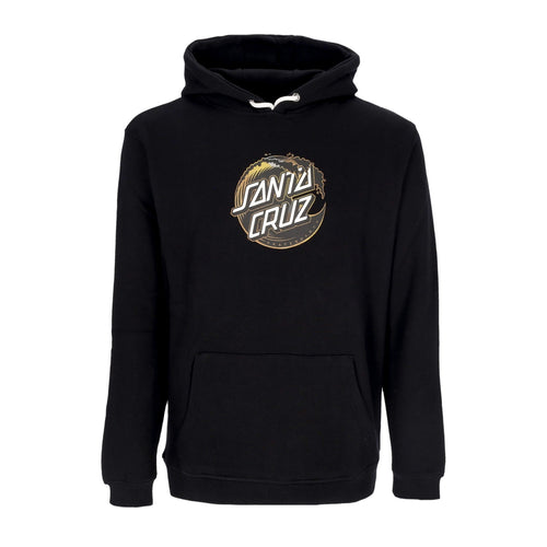 SANTA CRUZ Felpa Cappuccio Uomo Holo Wave Dot Hoodie Black da uomo