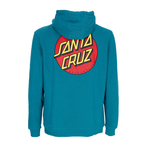 SANTA CRUZ Felpa Cappuccio Uomo Classic Dot Chest Hoodie Verdigris da uomo