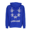 USUAL Felpa Leggera Cappuccio Uomo Og 3d Hoodie Blue da uomo